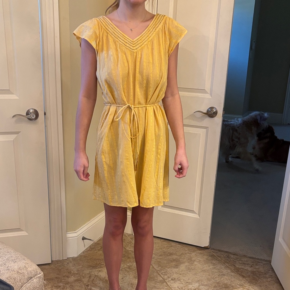Corey Lynn Calter Yellow Mini Dress